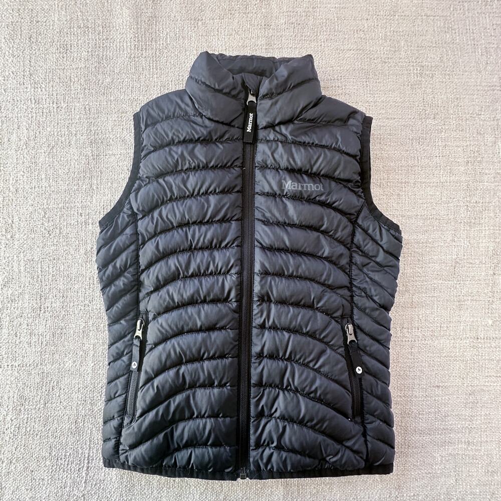 Marmot Kid's Black Down Puffer Vest VGUC XS/4-6